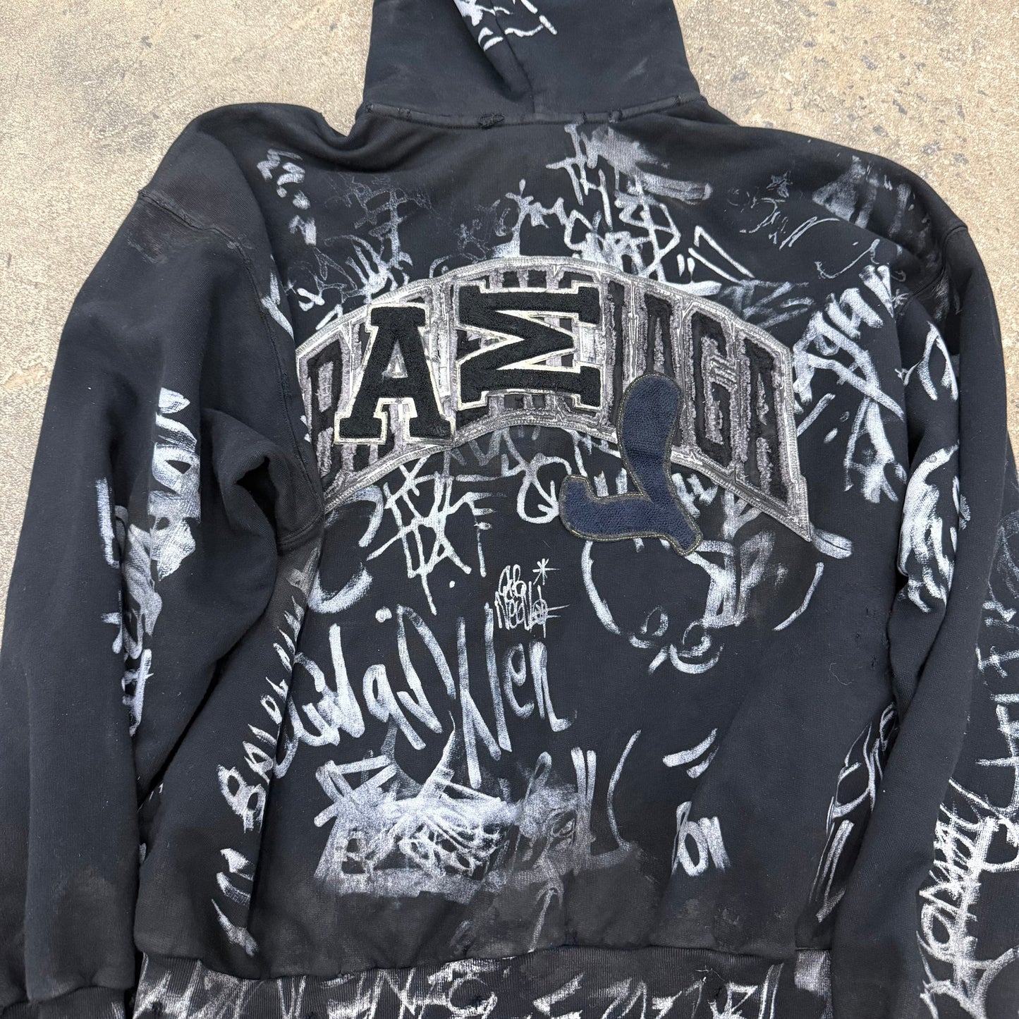 Balenciaga Black Graffiti Skater Zipup