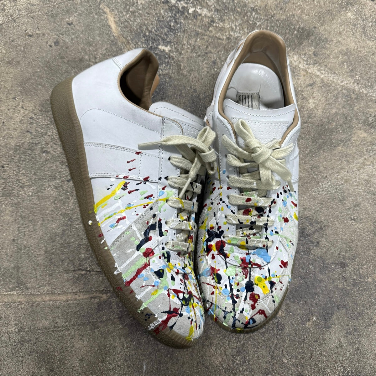 Maison Margiela White ‘Splatter Paint’ GAT