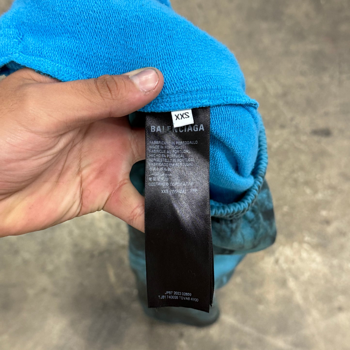 Balenciaga Blue Graffiti Sweatpants