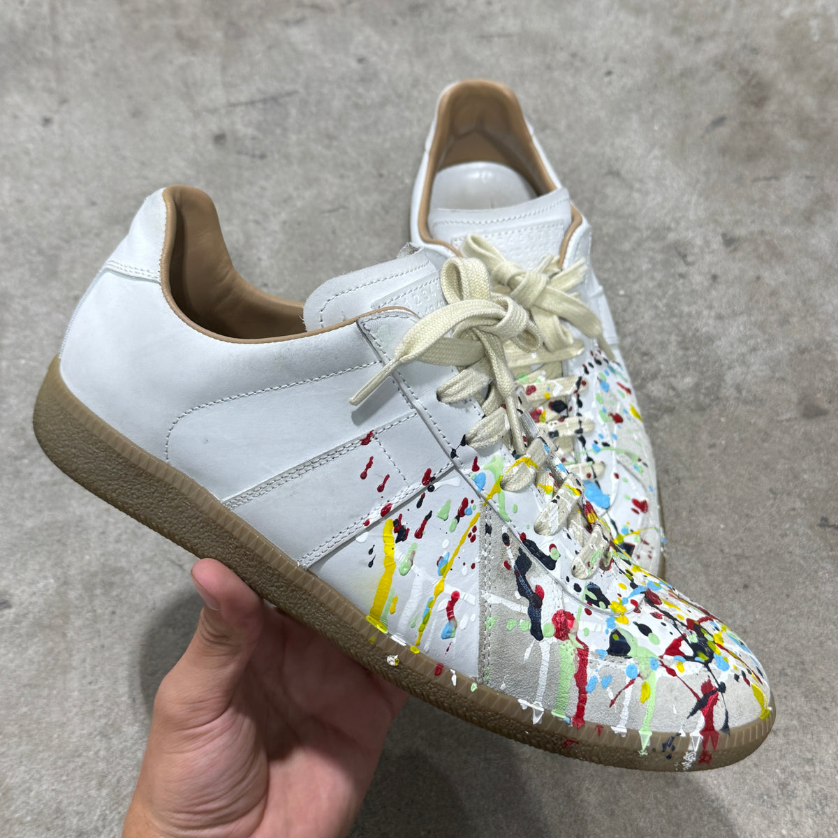 Maison Margiela White ‘Splatter Paint’ GAT