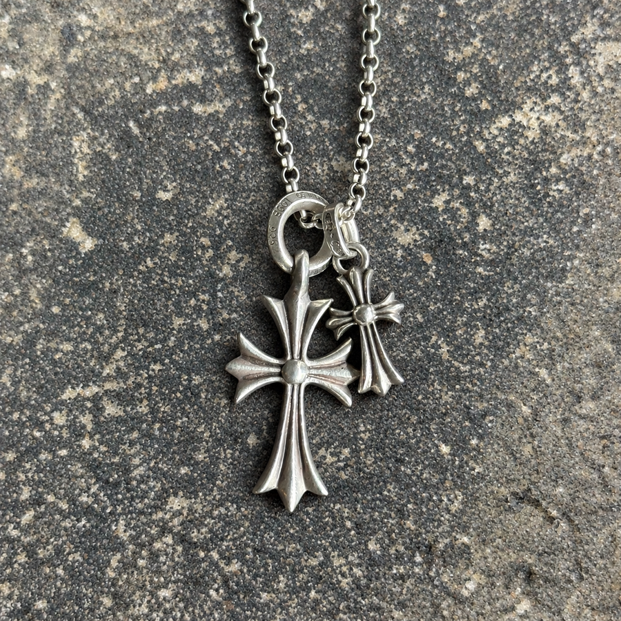 Chrome Hearts ‘Babyfat’ & ‘Mini Cross’ Stack