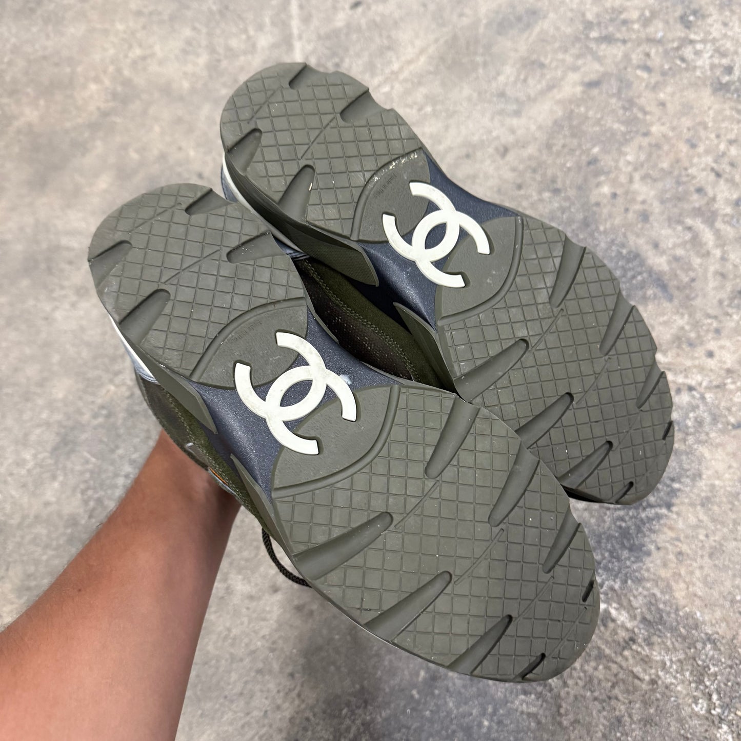 Chanel FW15 CC ‘Khaki’ Trainer