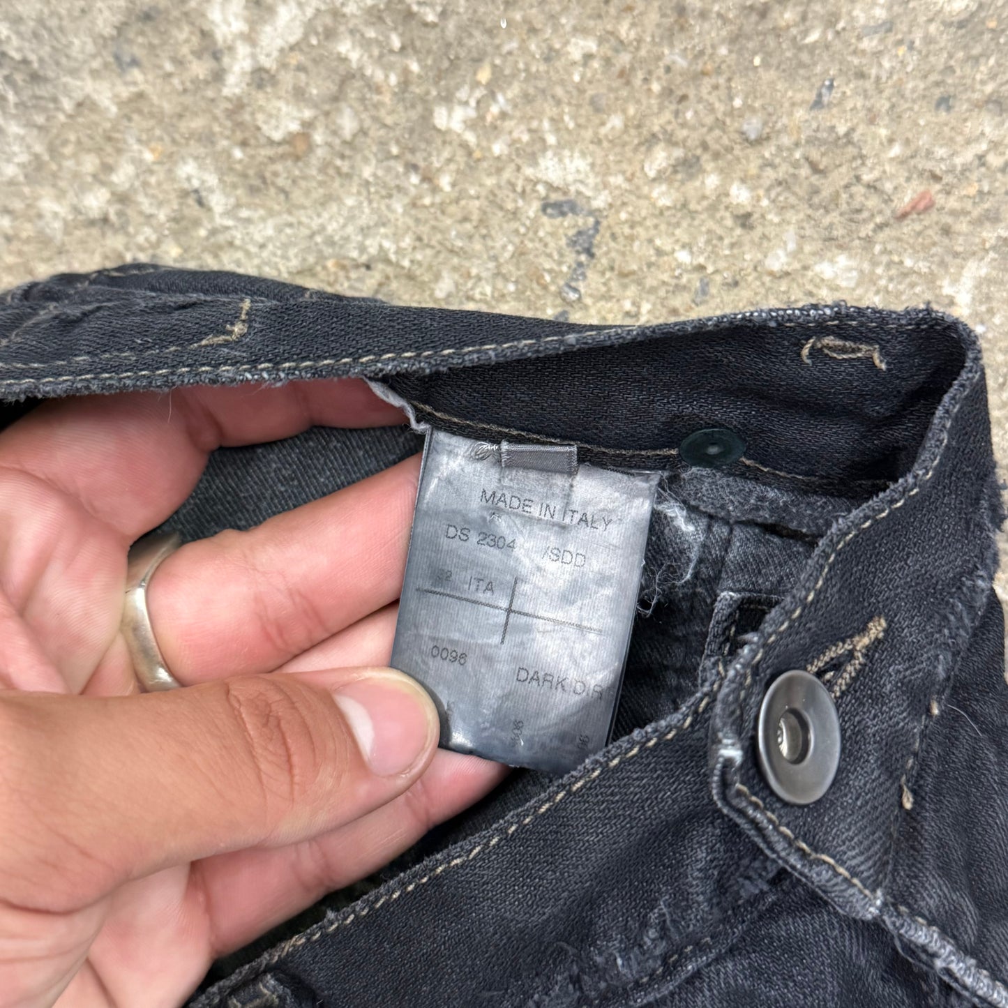 Rick Owens SS10 Dark Wash Detroit Denim