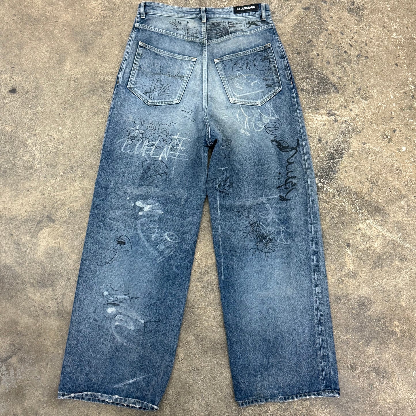 Balenciaga Graffiti Denim