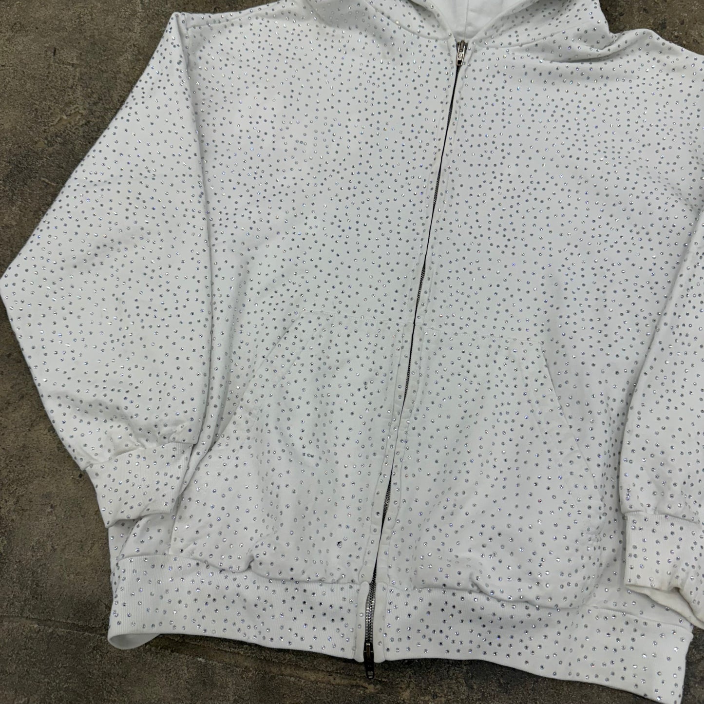 Balenciaga Rhinestone Zipup