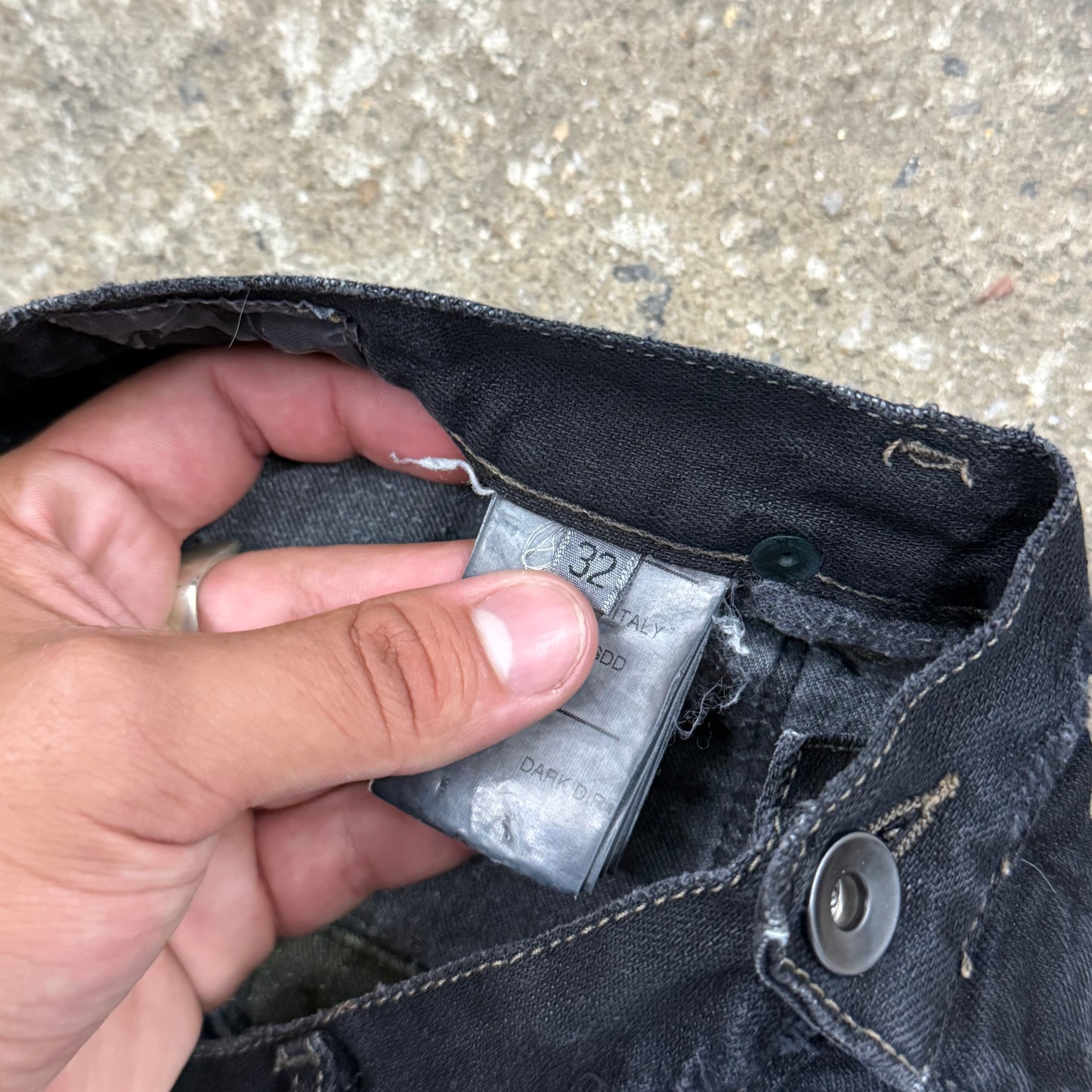 Rick Owens SS10 Dark Wash Detroit Denim