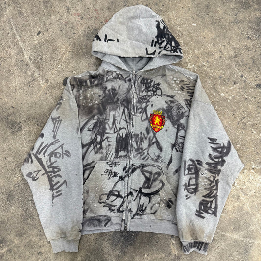Balenciaga Grey ‘Graffiti’ Zipup