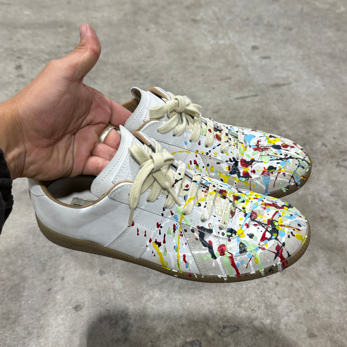 Maison Margiela White ‘Splatter Paint’ GAT