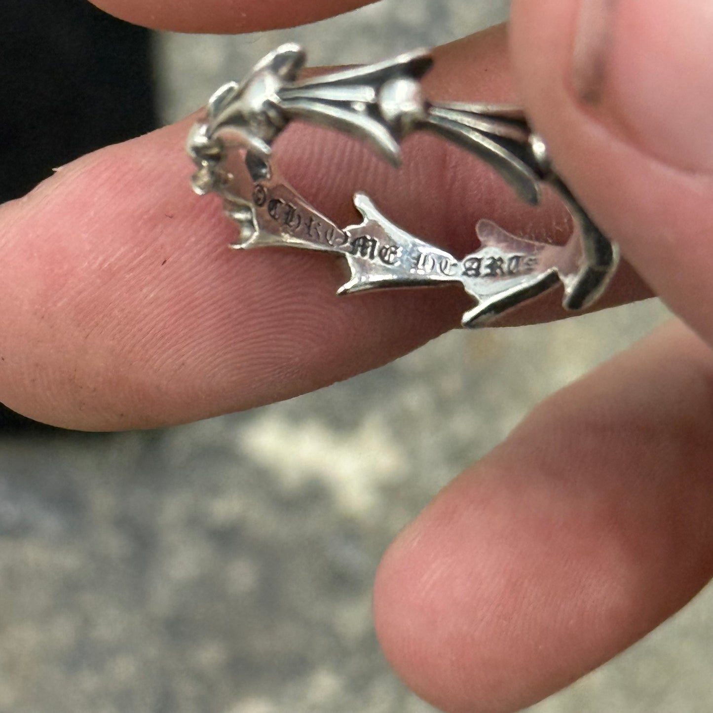 Chrome Hearts Cross Tail Ring