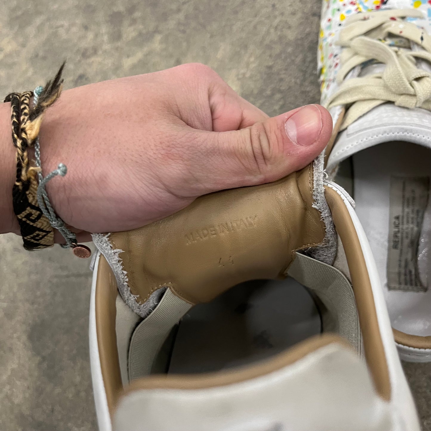Maison Margiela splatter paint GAT