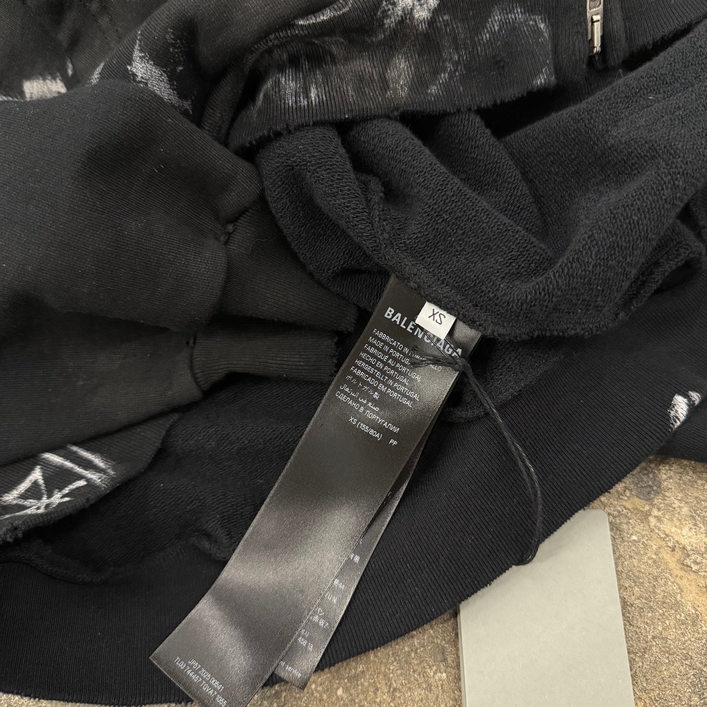 Balenciaga Black Graffiti Skater Zipup