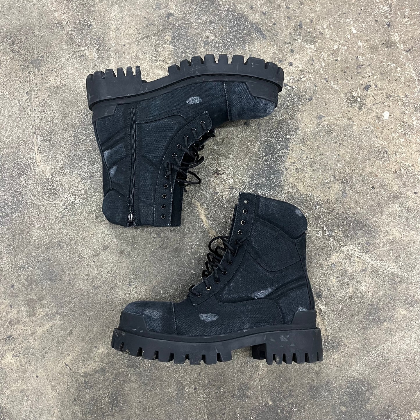 Balenciaga Distressed Strike boots