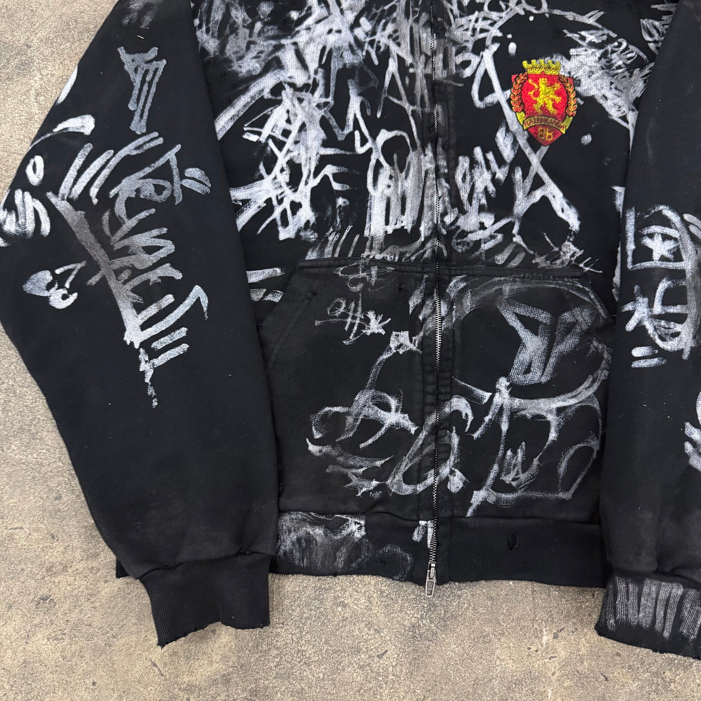 Balenciaga Black Graffiti Skater Zipup