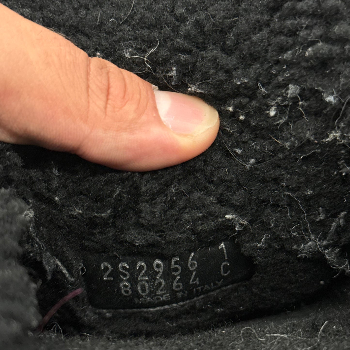 Prada Shearling Logo Slippers