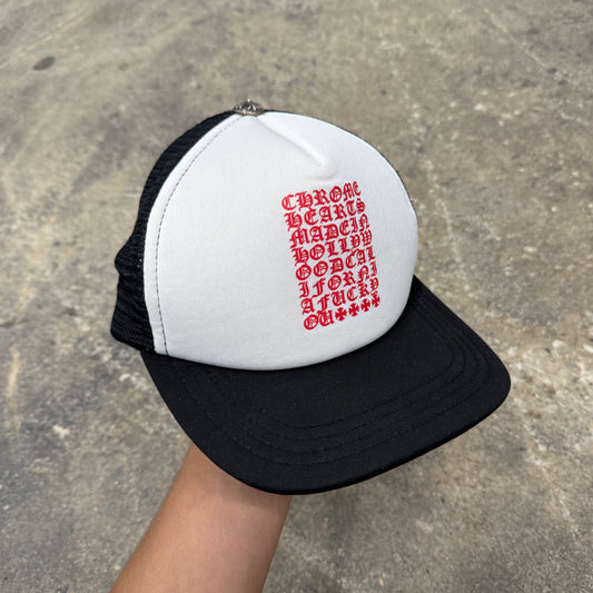 Chrome Hearts Eye Chart Trucker Hat