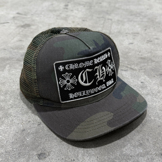 Chrome Hearts Camo Trucker Hat