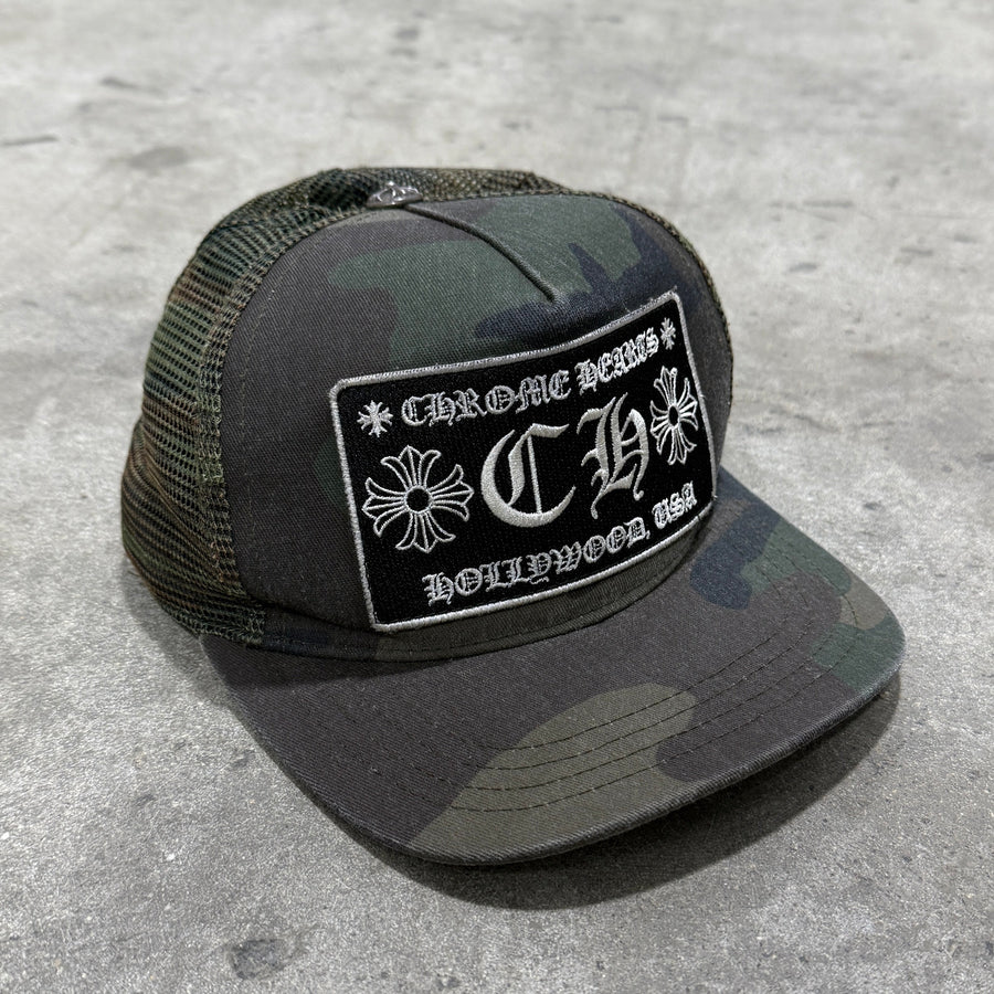 Chrome Hearts Camo Trucker Hat