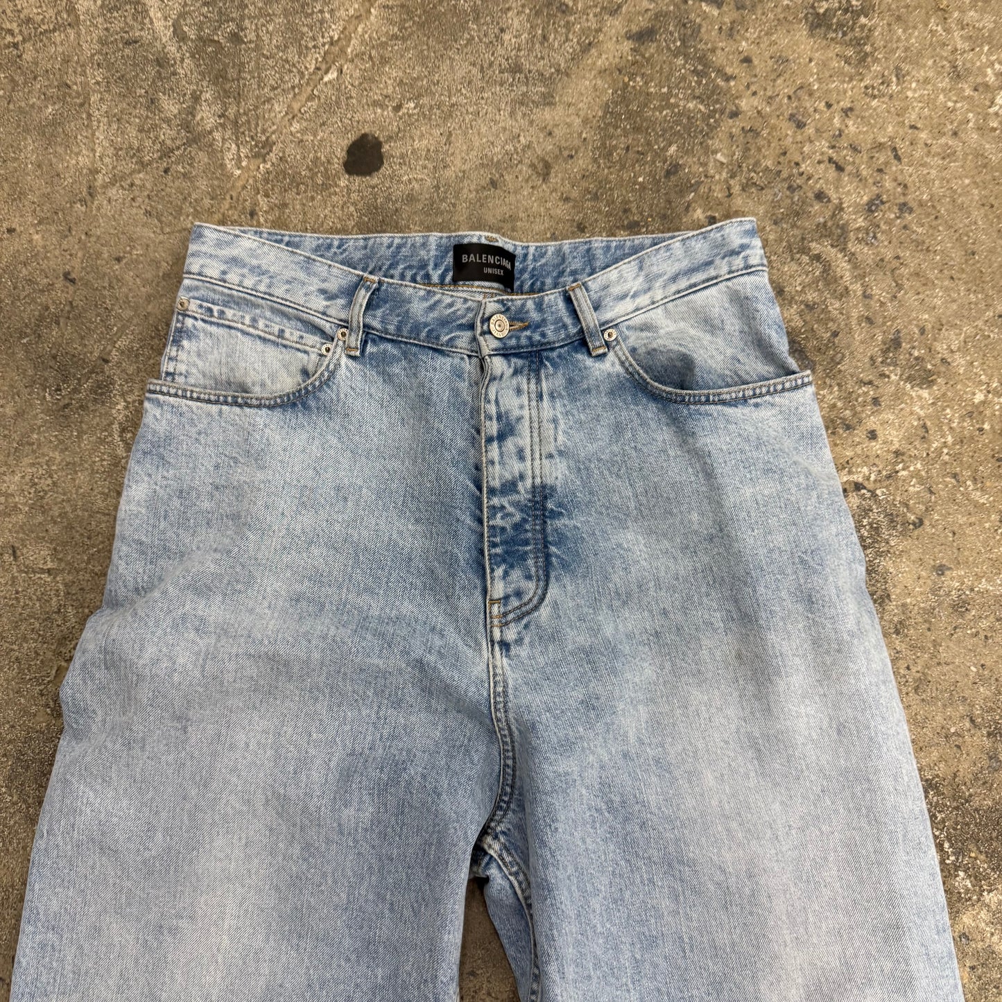 Balenciaga Blue Baggy Denim