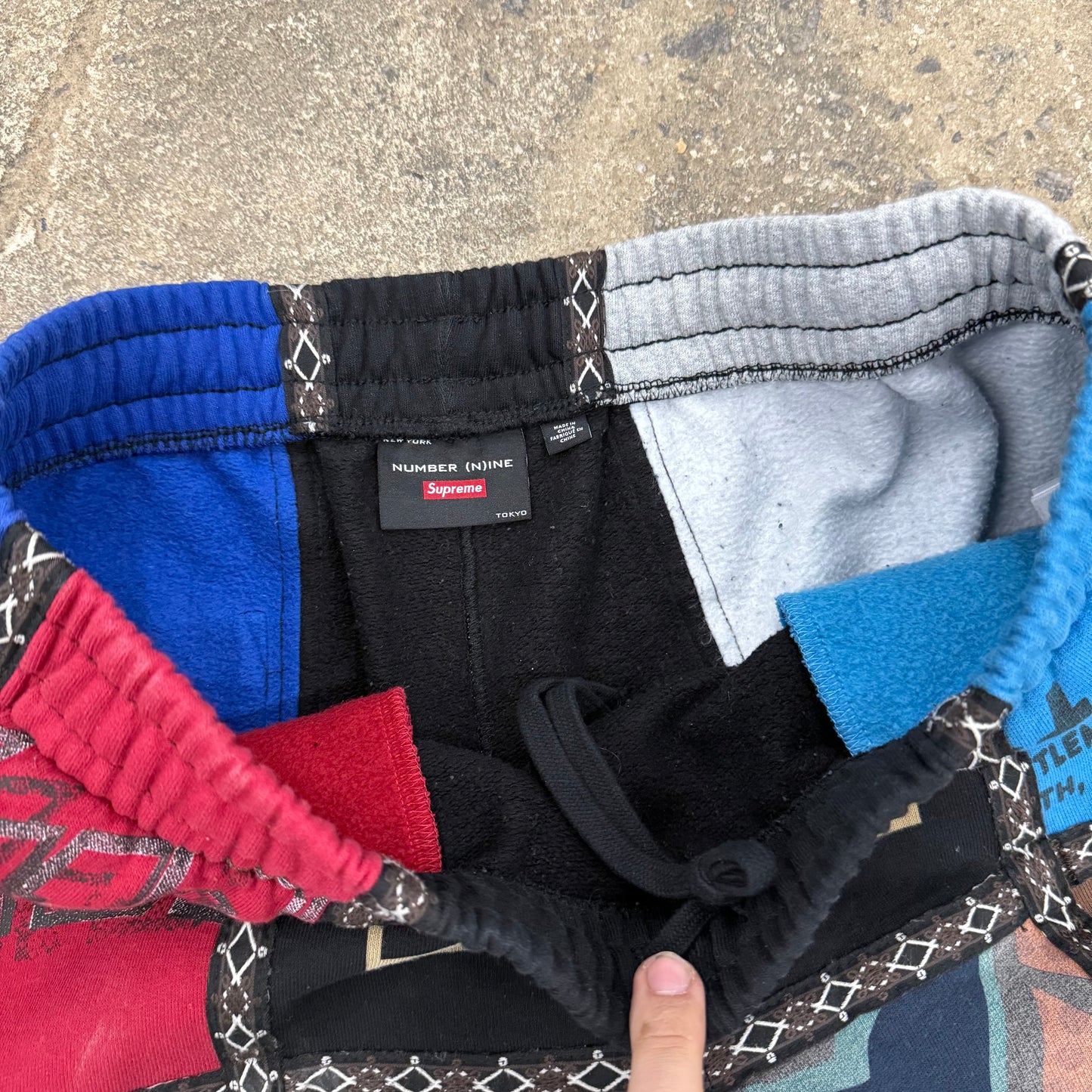 Supreme Number (N)ine Patchwork Sweatpants