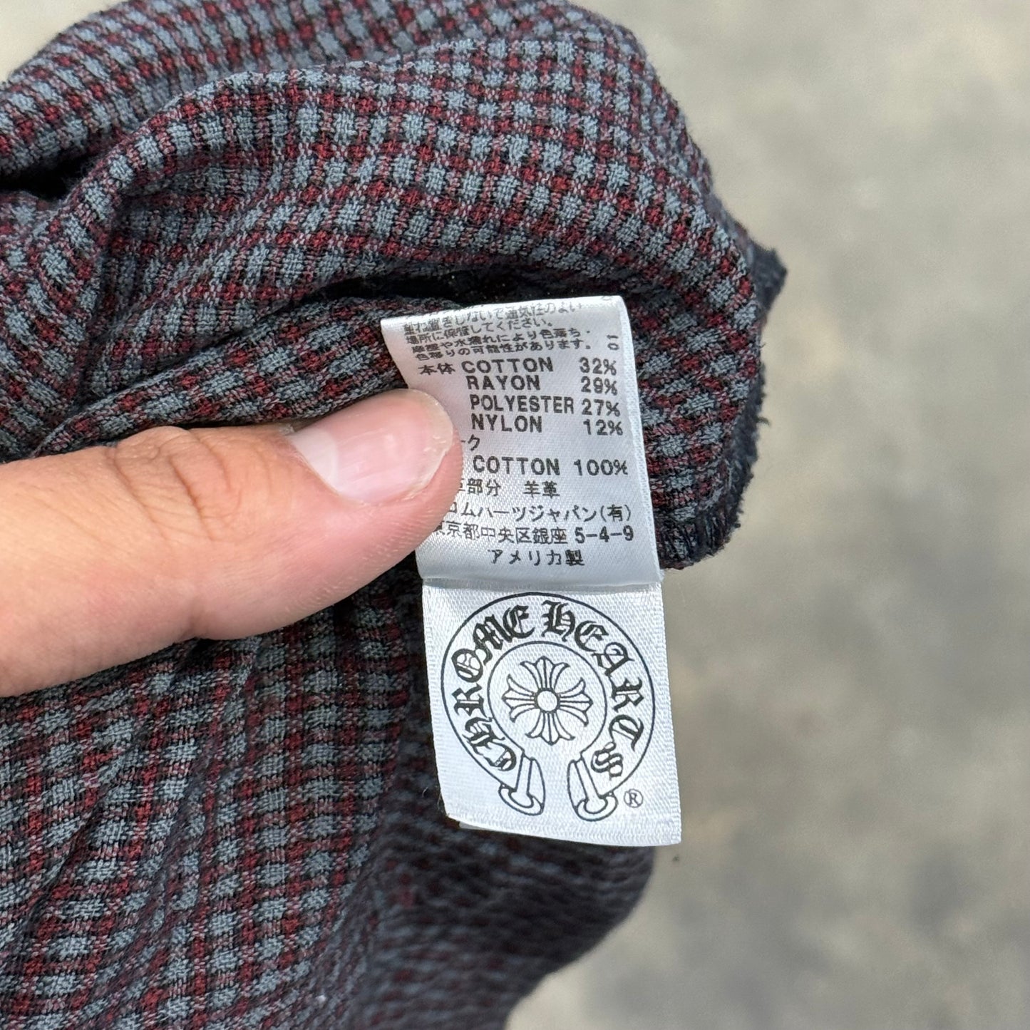 Chrome Hearts Plaid Flannel