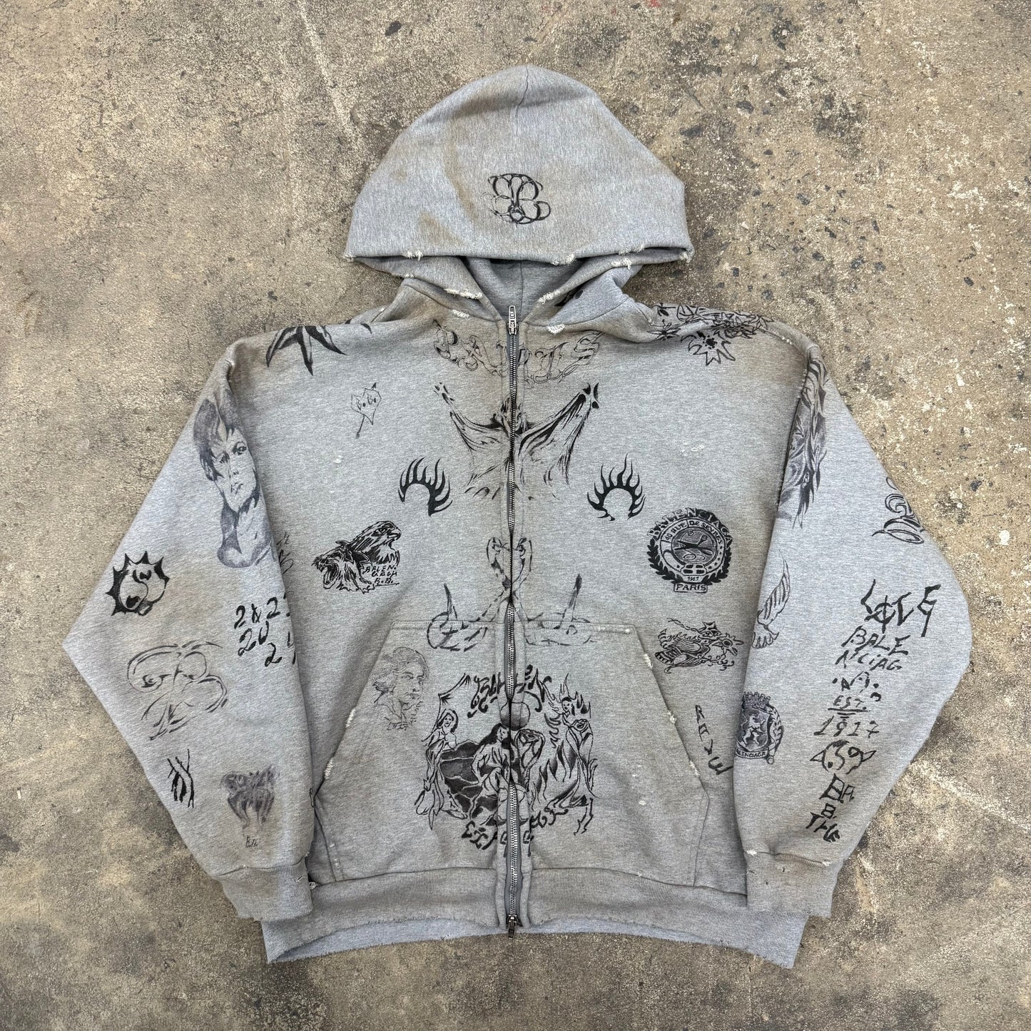 Balenciaga Tattoo Zipup