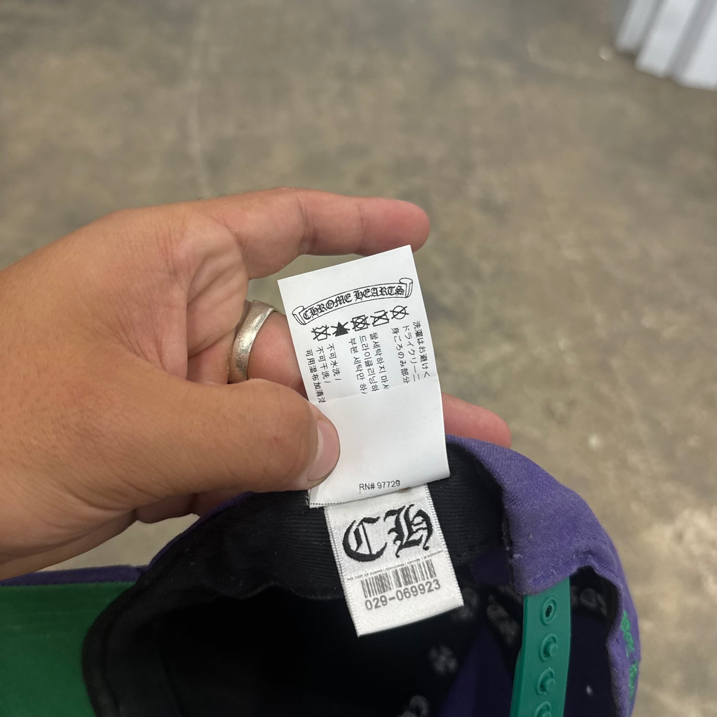 Chrome Hearts Purple ‘CH’ Hat
