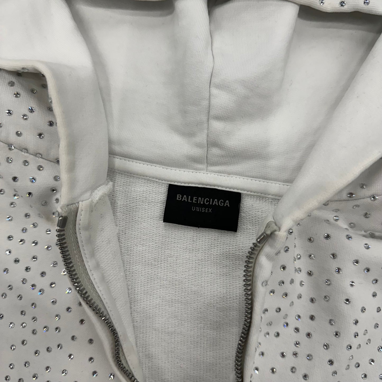 Balenciaga Rhinestone Zipup
