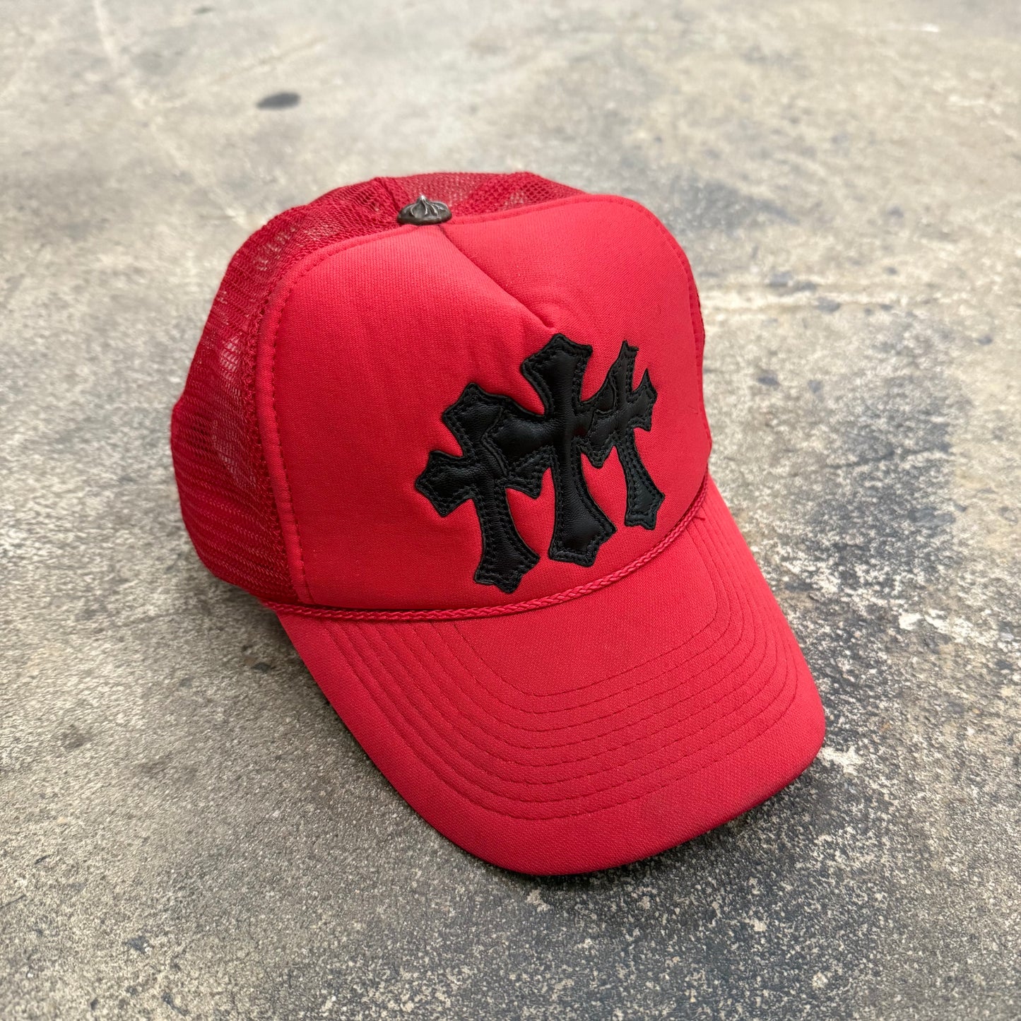 Chrome Hearts 90s Triple Patch Trucker Hat