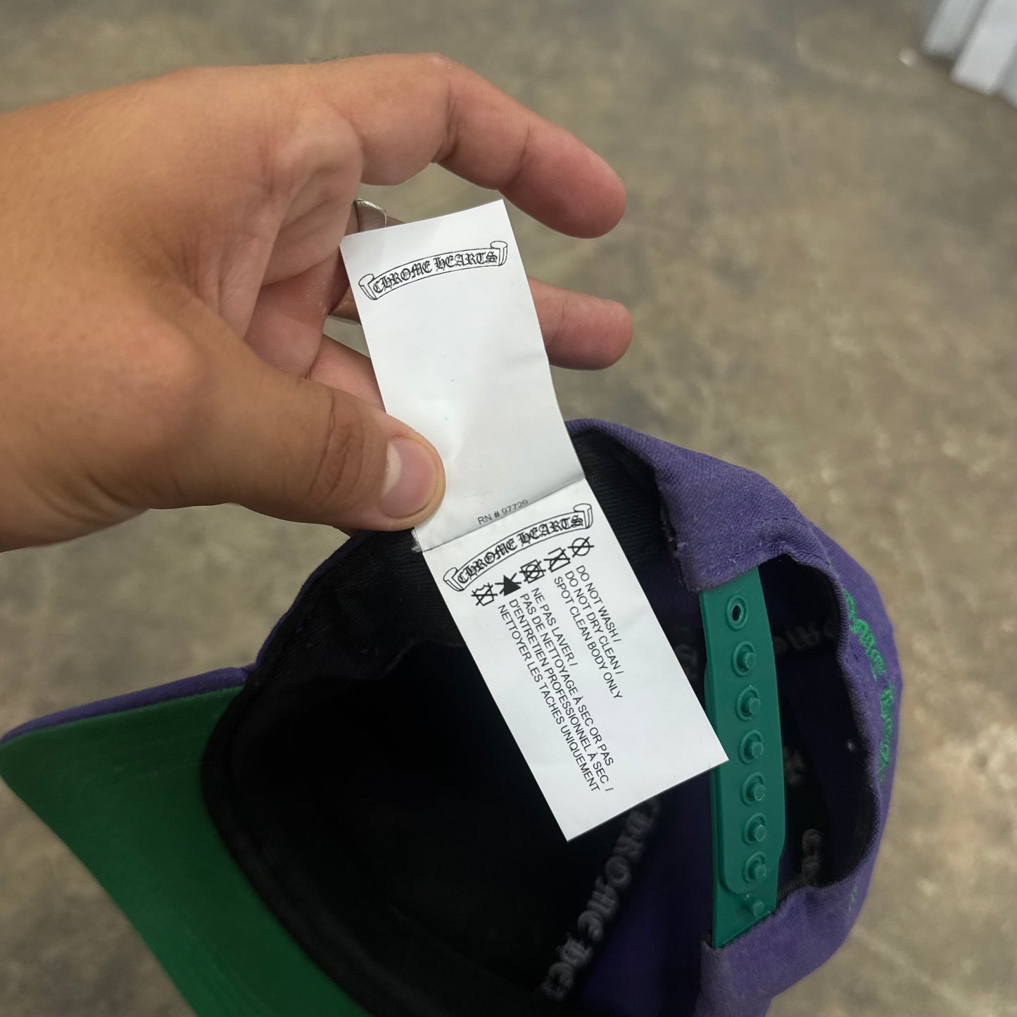 Chrome Hearts Purple ‘CH’ Hat