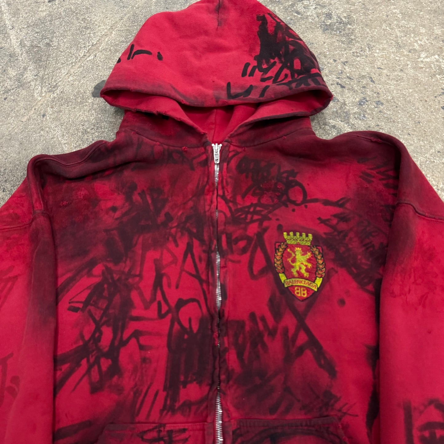 Balenciaga Graffiti Zipup