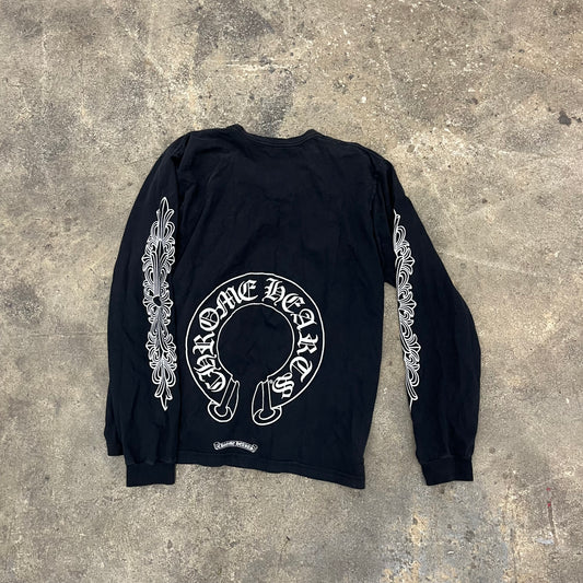 Chrome Hearts Floral Horseshoe Longsleeve shirt