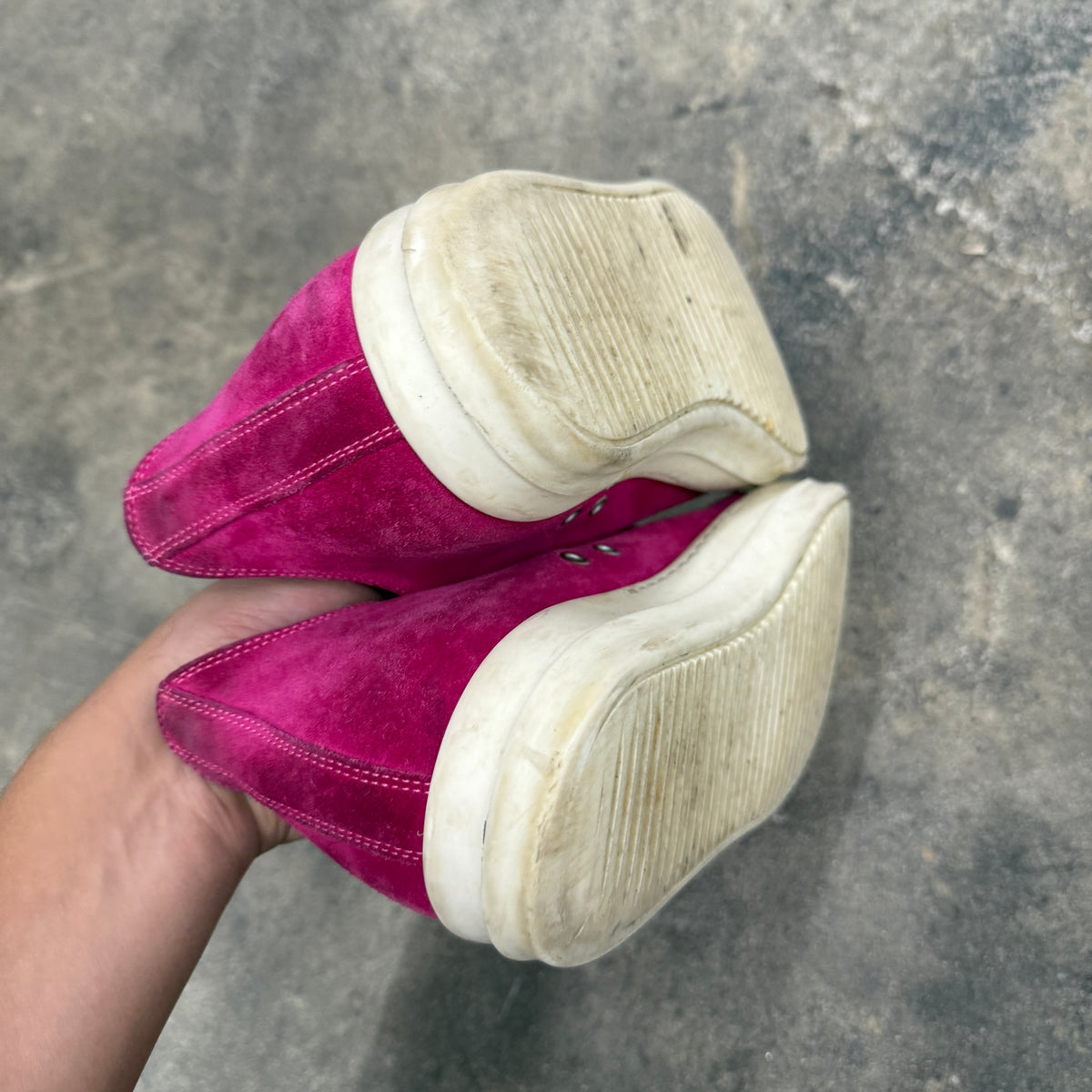 Rick Owens Mainline Suede Ramones