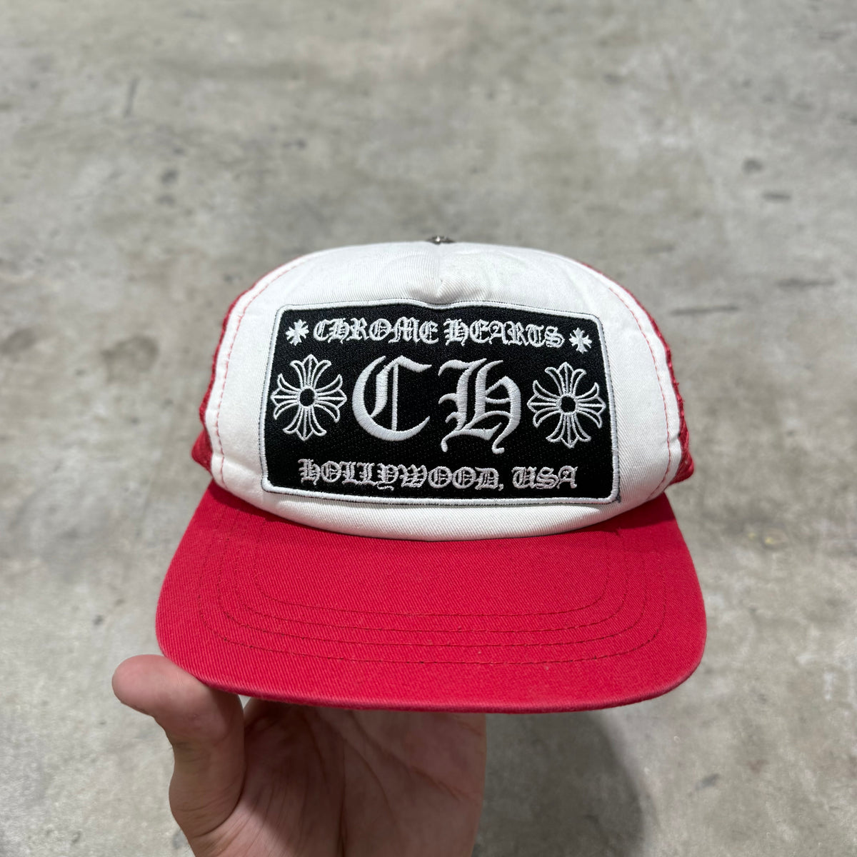 Chrome Hearts ‘CH’ Red Trucker