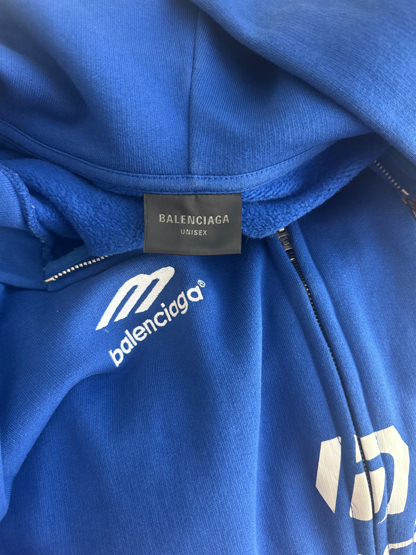 Balenciaga Blue Soccer Zipup