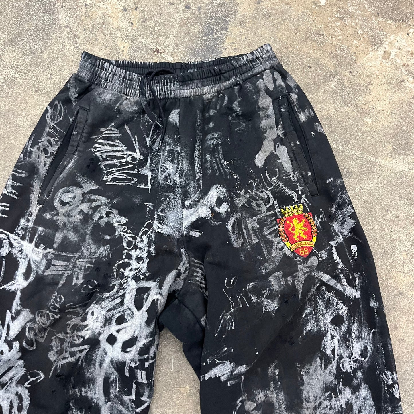 Balenciaga Black Skater Graffiti Sweats