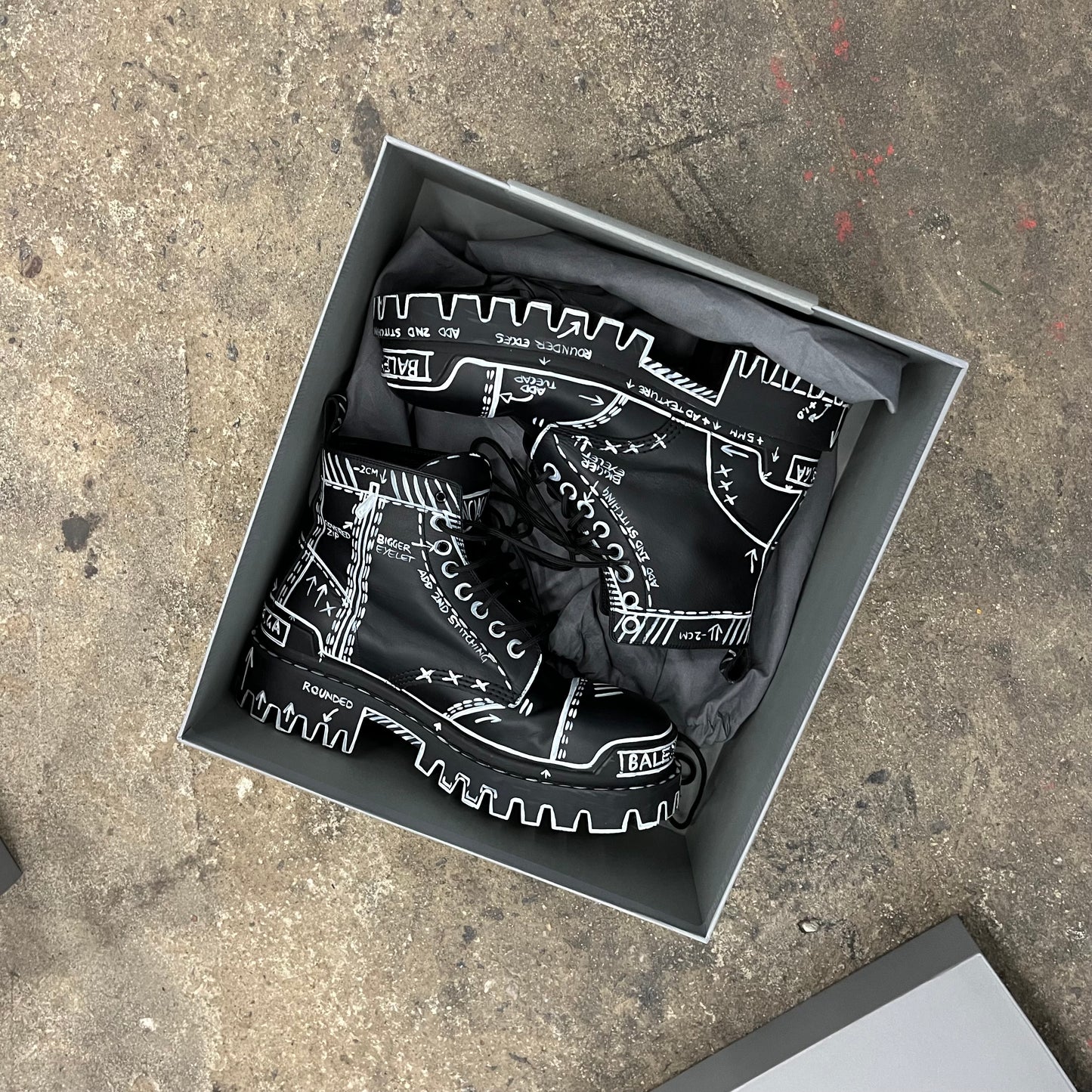 Balenciaga Sketch Strike boots