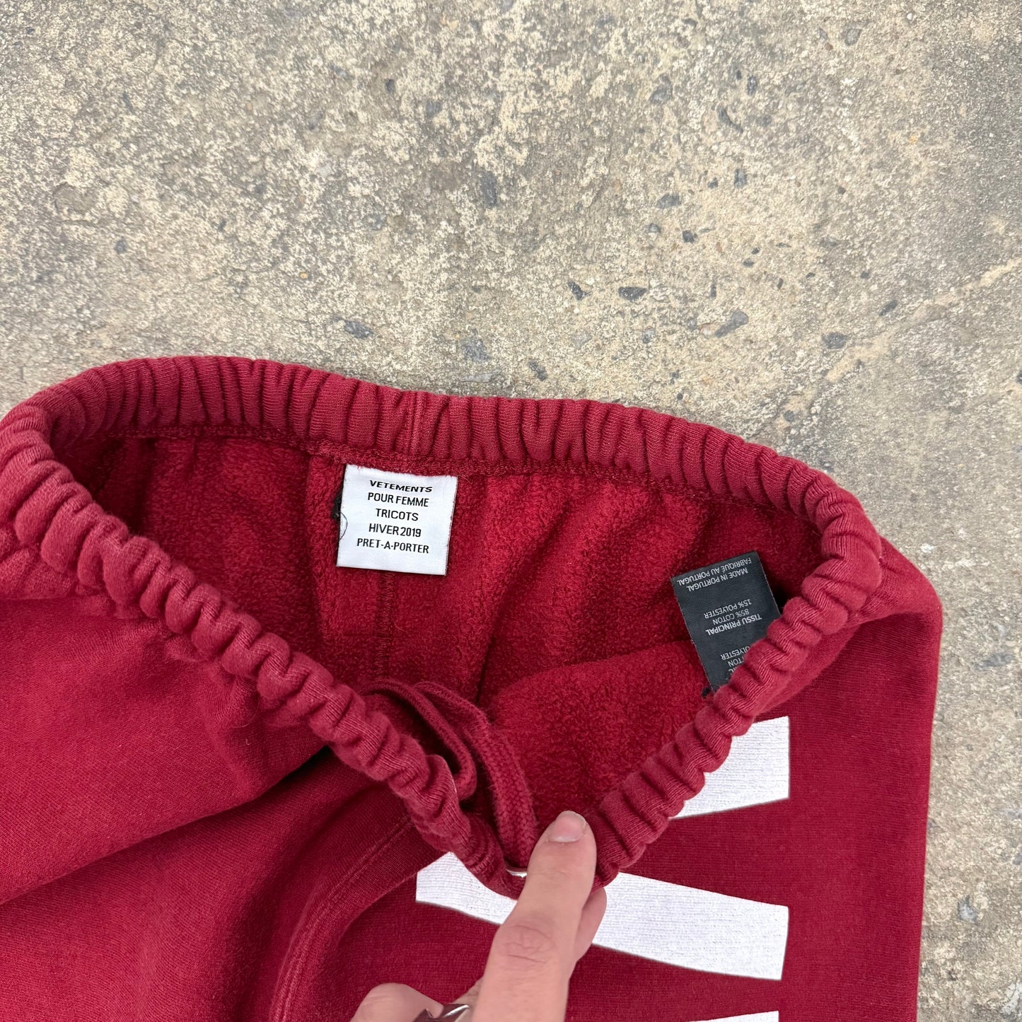 Vetements Spell Out Sweatpants