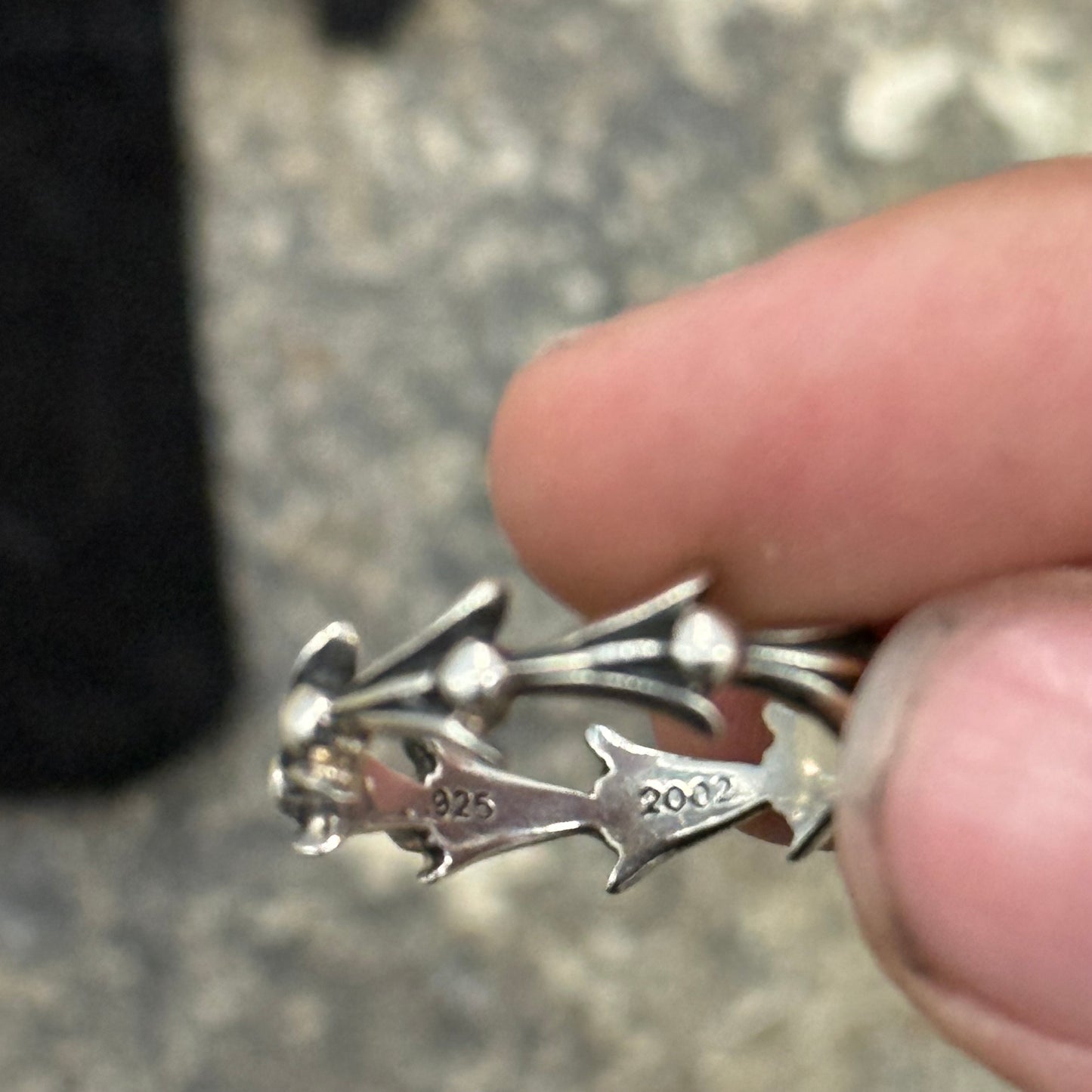 Chrome Hearts Cross Tail Ring
