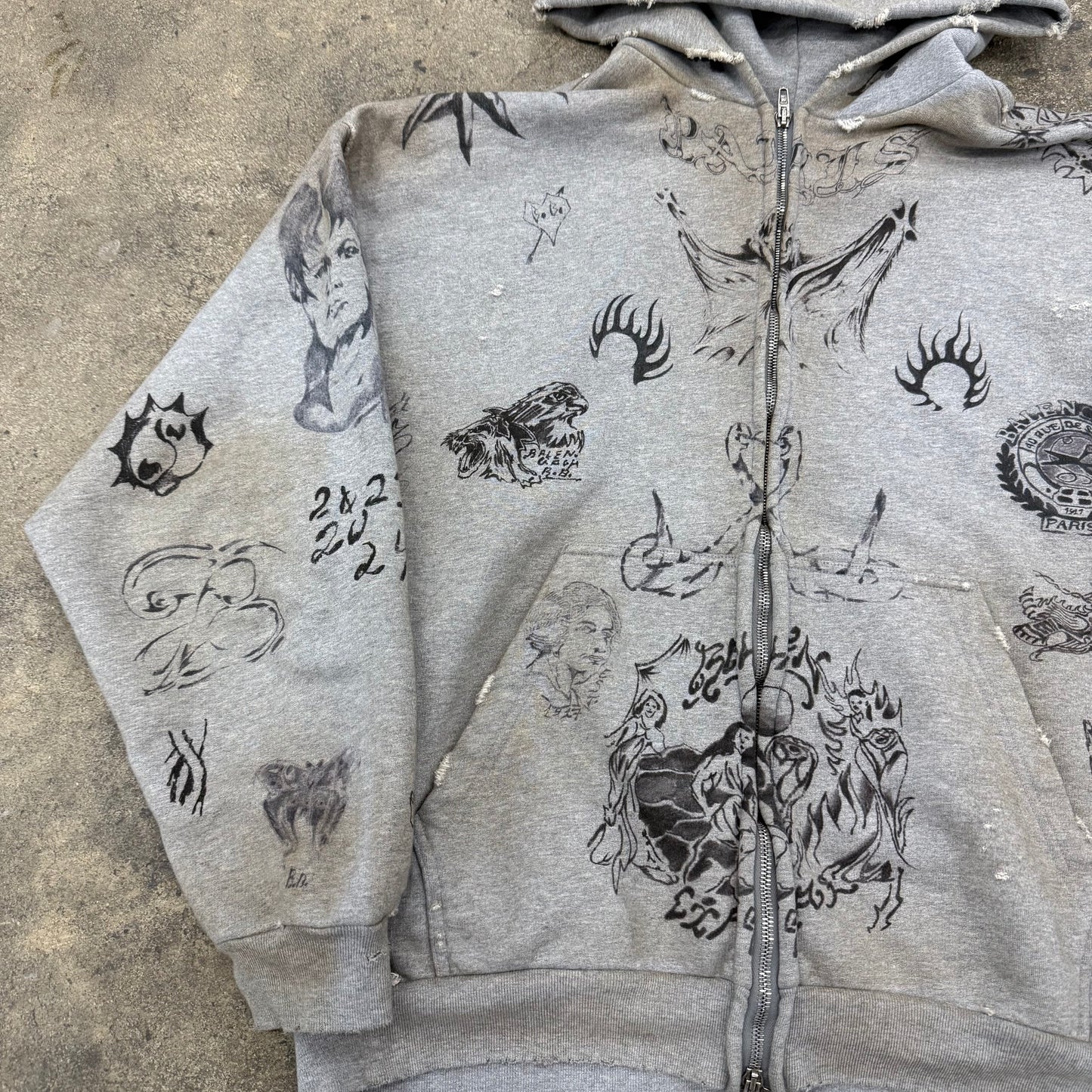 Balenciaga Tattoo Zipup