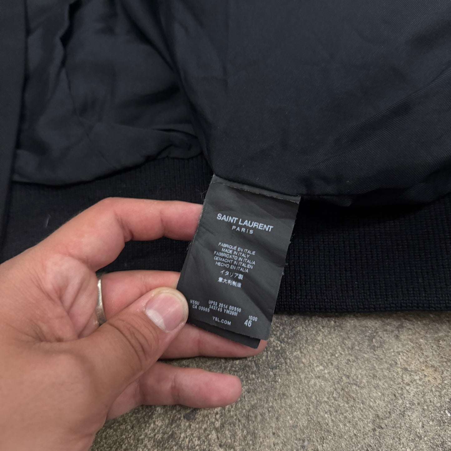Saint Laurent SS14 Teddy Jacket