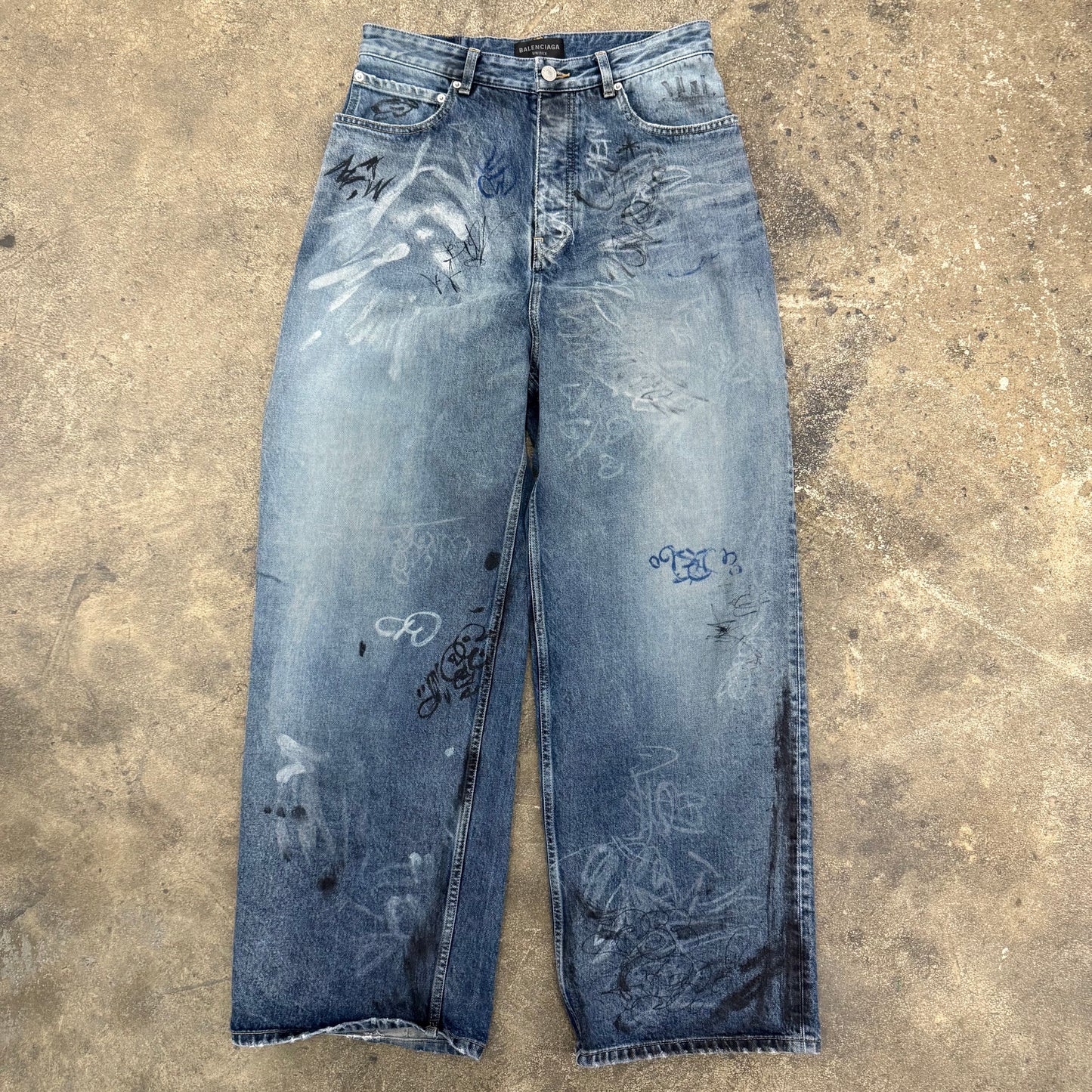 Balenciaga Graffiti Denim