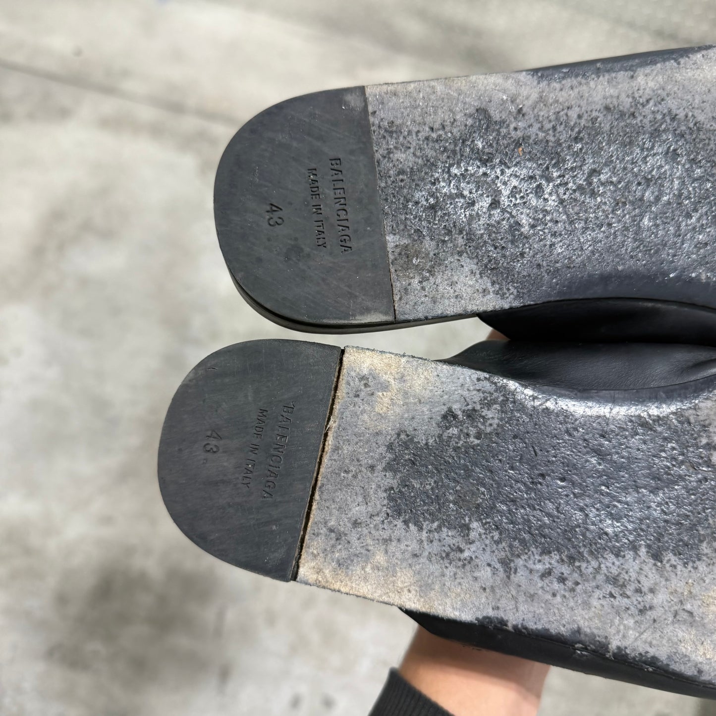 Balenciaga BB Leather Loafers