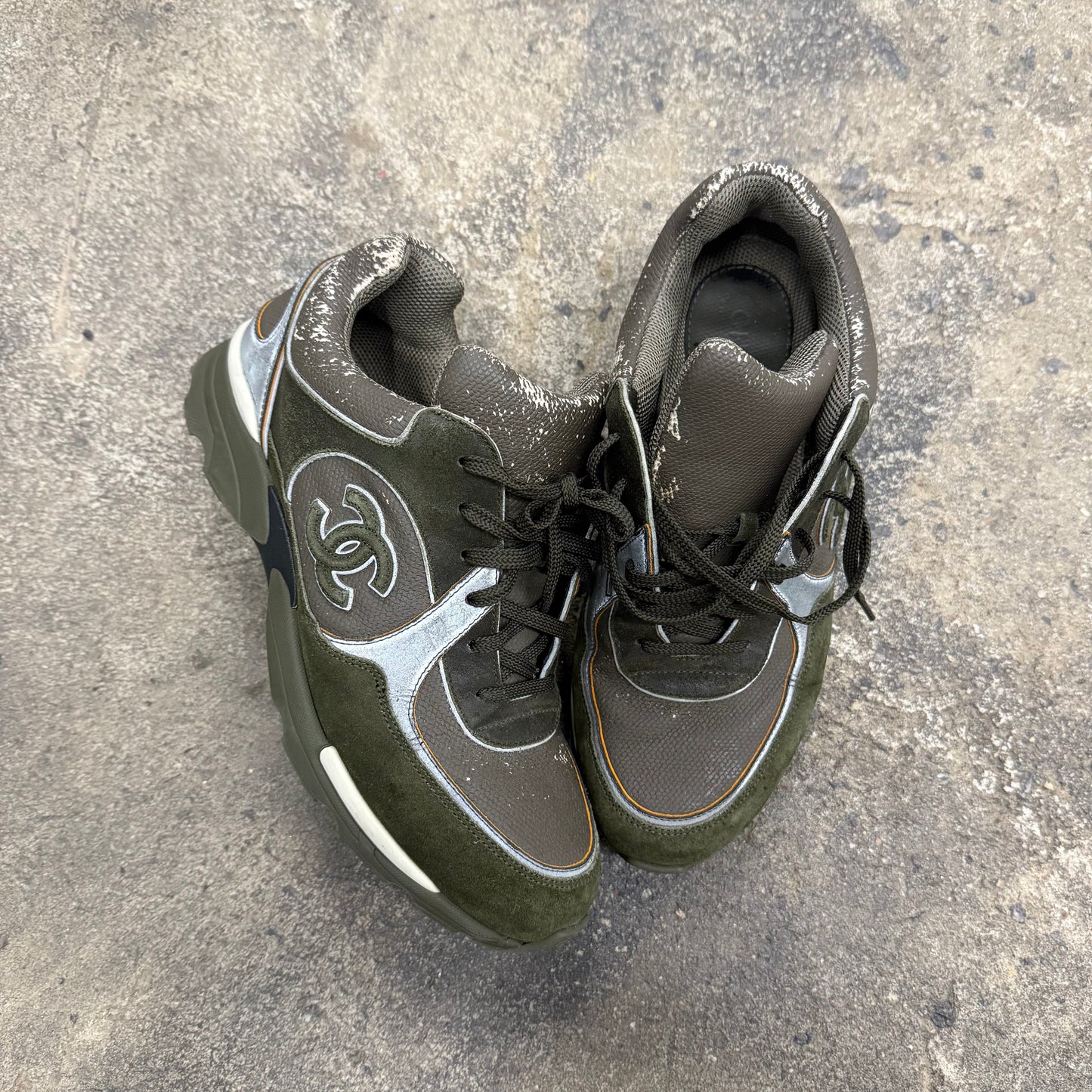 Chanel FW15 CC ‘Khaki’ Trainer