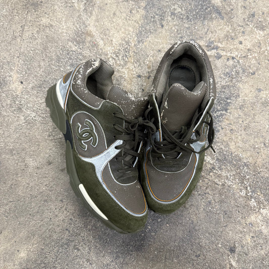 Chanel FW15 CC ‘Khaki’ Trainer