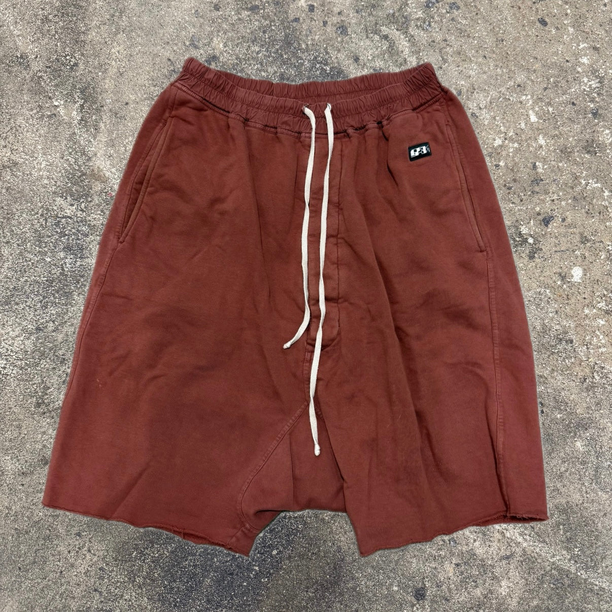 Rick Owens ‘Burgundy’ Pod Shorts