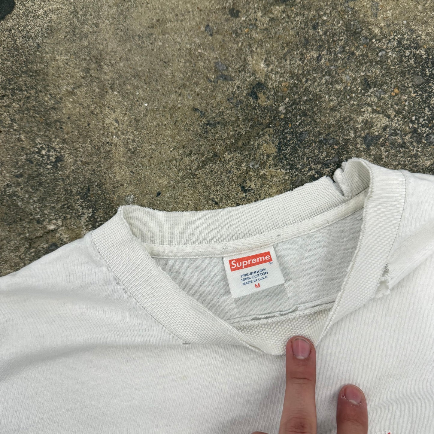 Supreme Japan Relief Box Logo tee