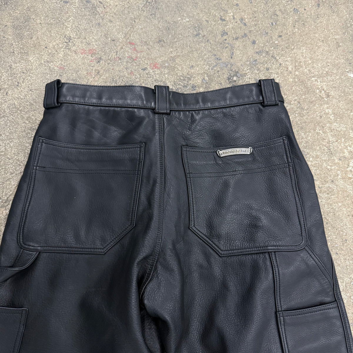 Chrome Hearts Leather Fleurknee Carpenters
