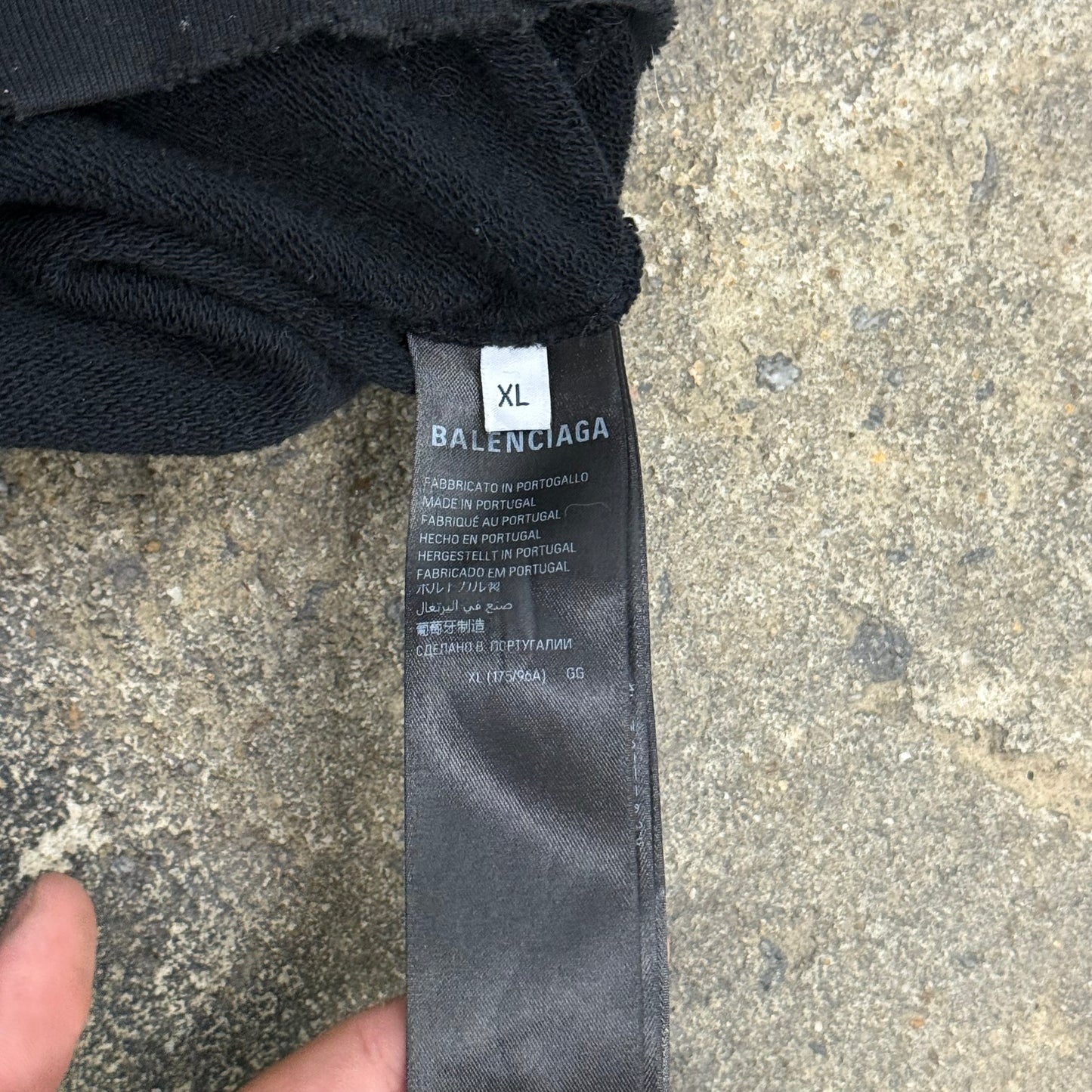 Balenciaga Black Graffiti Skater Zipup