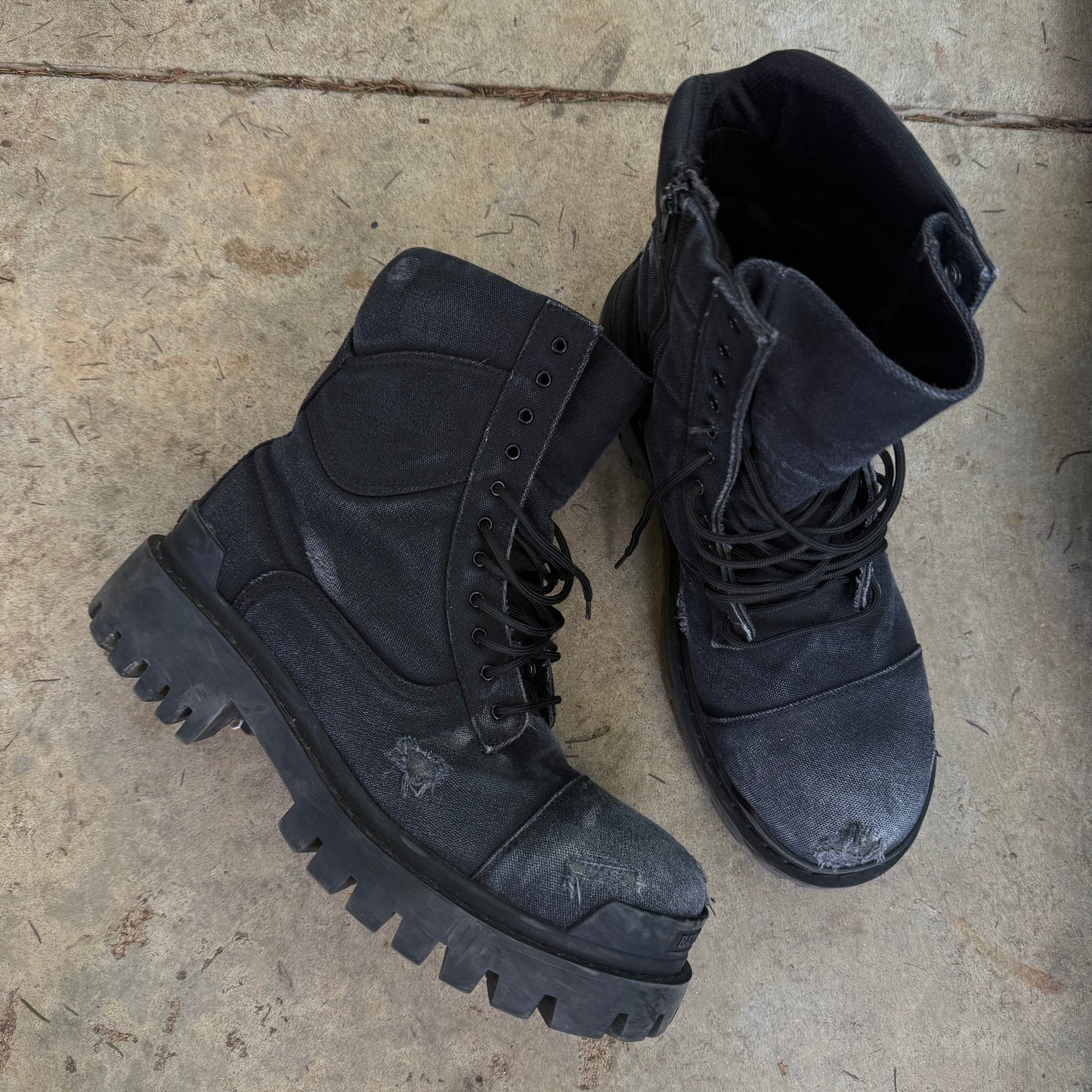 Balenciaga Distressed Strike boots