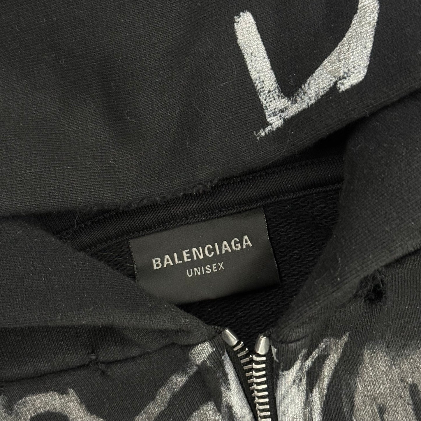 Balenciaga Black Graffiti Skater Zipup